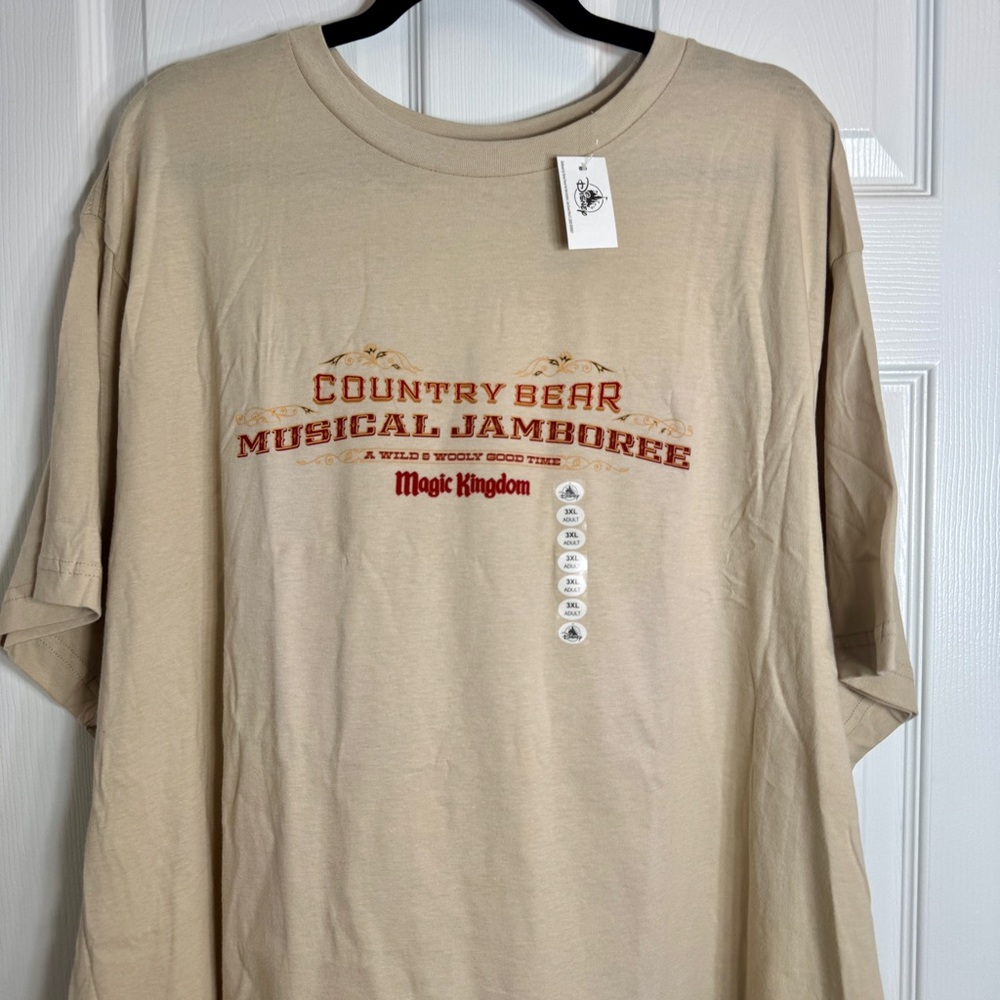 NWT. Country Bear Musical Jamboree Beige T-Shirt 3X - Picture 3 of 13